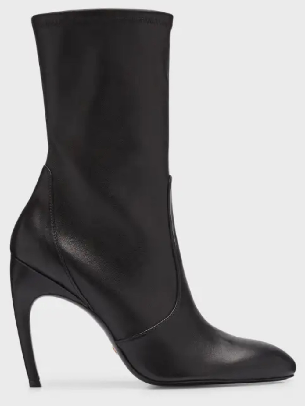 $700 STUART WEITZMAN Luxecurve 100 Stretch Bootie HEEL LEATHER SOCK Boots 6.5
